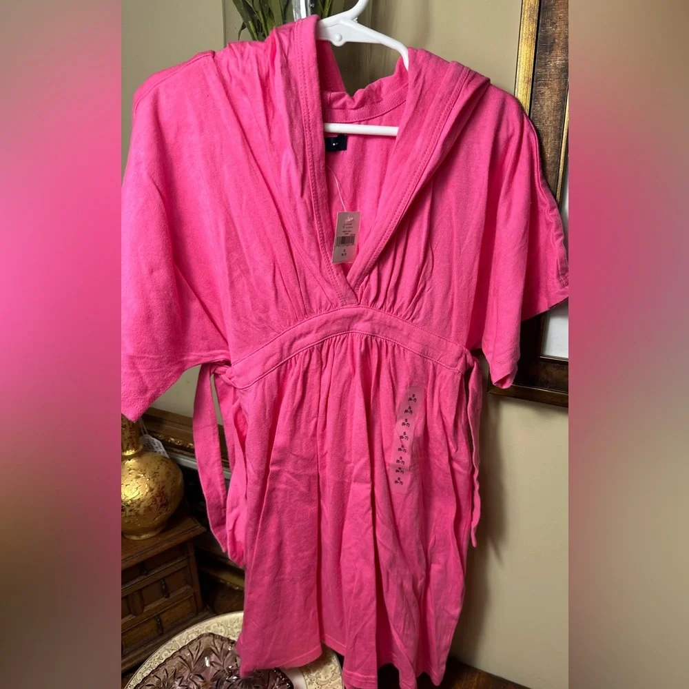 NWT Gap Kids Girls S 6/7 Pink Swim‎ Coverup Dress